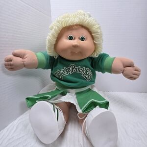 Cabbage Patch Kids Cheerleader Doll in Green Outfit